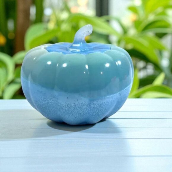 Glow In The Dark Blue Pumpkin Jar - Picture 1 of 13